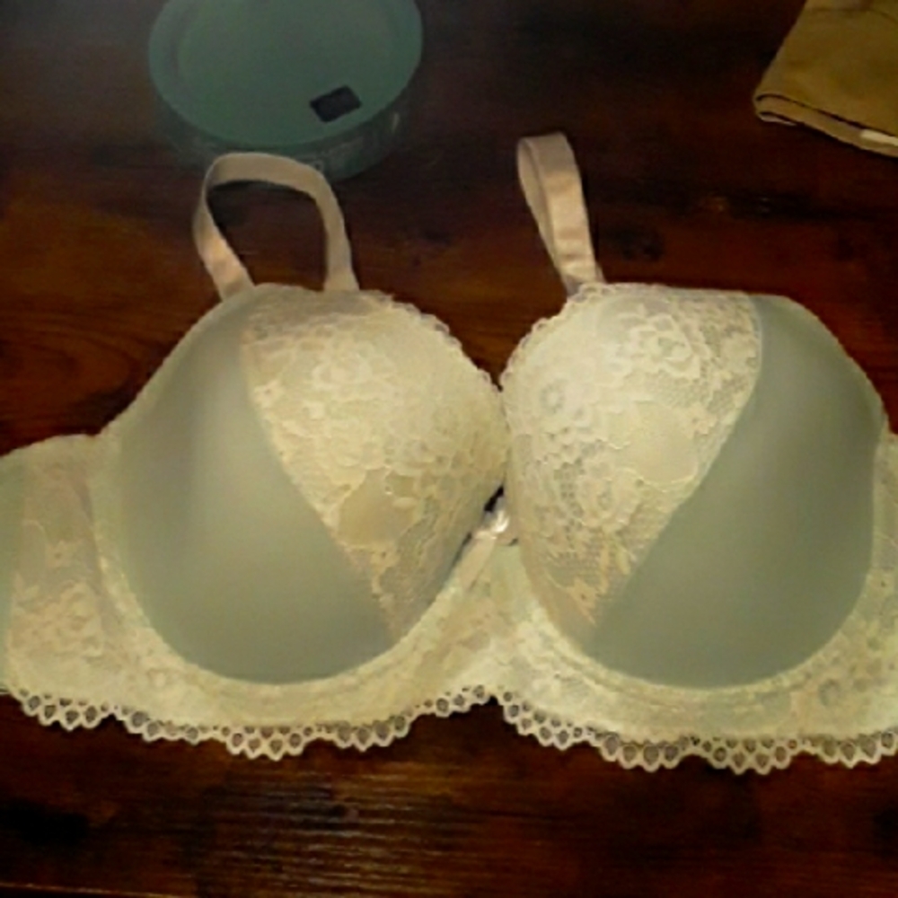NWOT women's 46C Light Green With Lace Underwire padded Beautiful Bra